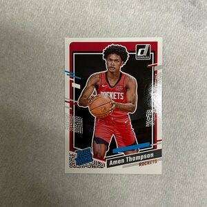 Amen Thompson Rookie Card, #4 overall pick in 2023 NBA Draft, Houston Rockets